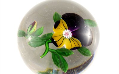 Antique Baccarat Pansy Paperweight