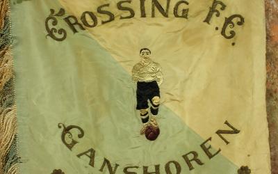Antique Belgium Football Club Banner