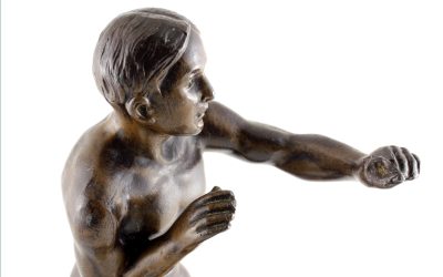 Antique Boxer Figure