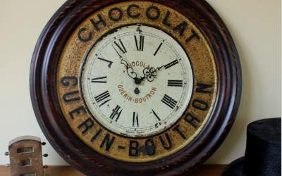 Antique Chocolate Clock