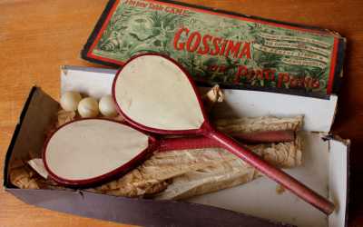 Antique Gossima Ping Pong Set