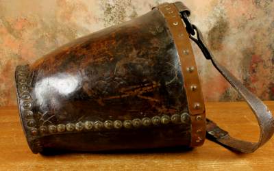Antique Leather Fire Bucket