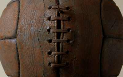 Antique Leather Laced Football