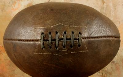 Antique Leather Rugby Ball
