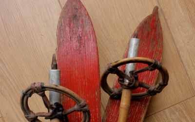 Antique Nipple Top Skis
