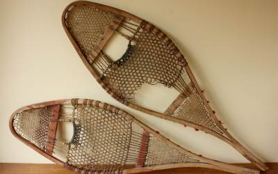 Antique Pom Pom Snowshoes