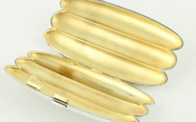 Antique Silver Cigar Case Tube