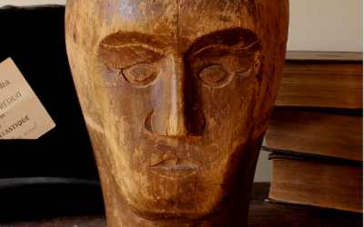 Antique Wig Hat Head