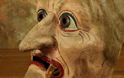 Antique Witch Carnival Mask