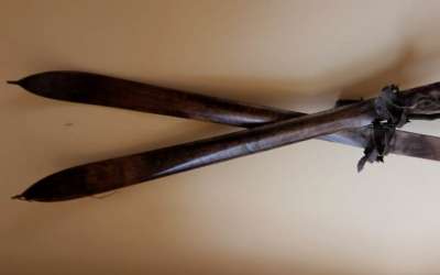 Antique Wooden Skis
