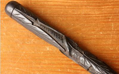 Bog Oak Snake Stick
