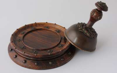 Walnut Desk Bell