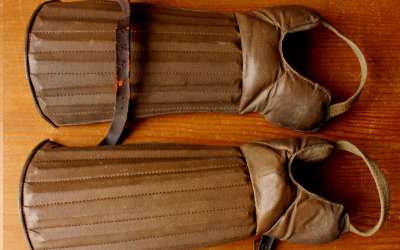 Brown Football Shinpads