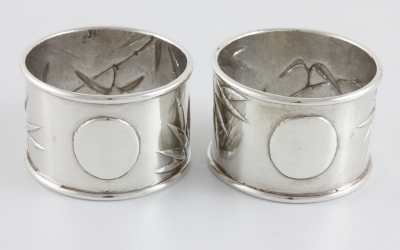 Chinese Silver Napkin Rings