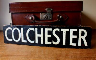 Colchester Train Sign