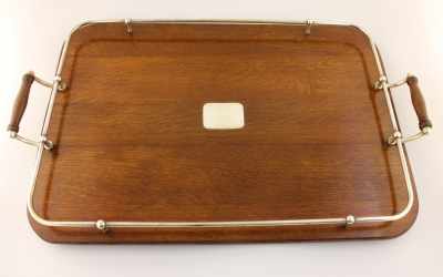 Dark Oak Gallery Tray