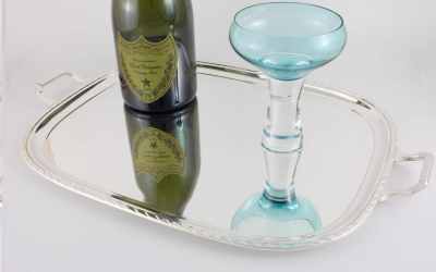 Deco Plated Cocktail Tray