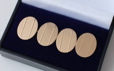 Engine Turned Cufflinks