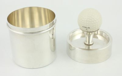 French Silver Plated Golf Pot
