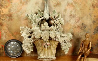 Fruit Basket Wall Relief