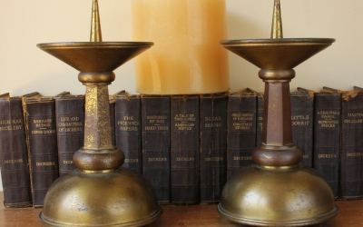 Gilt Bronze Candlesticks