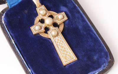 Gold Celtic Cross