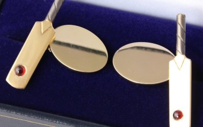 Gold Cricket Cufflinks