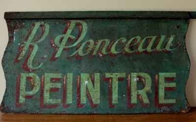 Green Peintre Sign