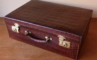 Harrods Crocodile Suitcase