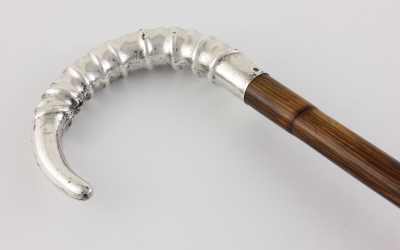Howells Silver Horn Walking Cane