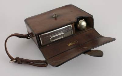 Leather Cased Sandwich Tin