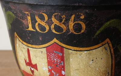 London Leather Fire Bucket