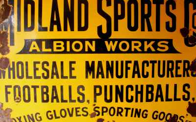 Midland Sports Enamel Sign