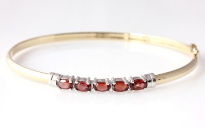 Orange Stone Bangle