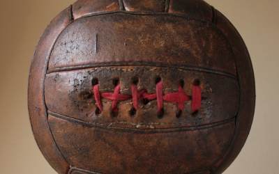 Red Lace Vintage Football