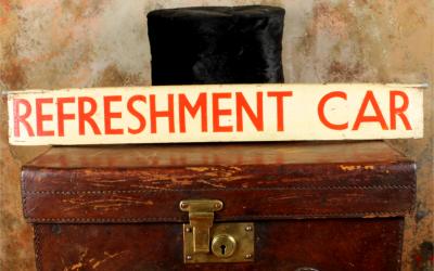 Refreshment Car Station Sign