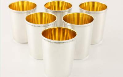 Russian Silver Vodka Cups