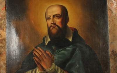 Saint Francis Antique Painting