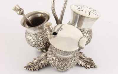 Scottish Thistle Condiment Set