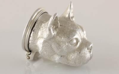 Silver French Bulldog Box