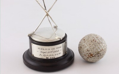 Silver Holed In One Golf Trophy