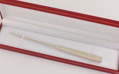 Silver Weave Letter Opener