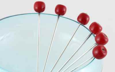 Sterling Silver Cherry Picks