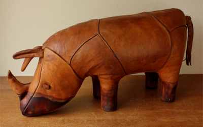 Vintage Leather Rhino