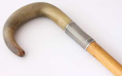 Welsh Horn Silver Walking Stick