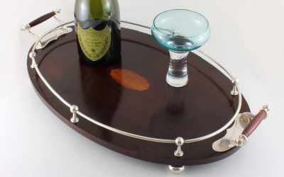 Wood Plated Gallery Tray