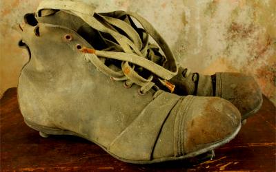 Worn Vintage Soccer Boots