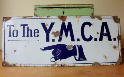 YMCA Enamel Sign